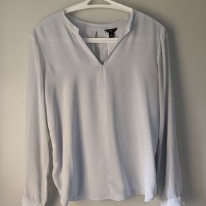Sheer light blue blouse